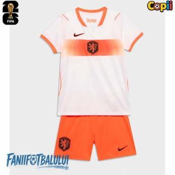 Țările de Jos Echipament de Fotbal Replică Mondial 2026 Copii Deplasare (+ Șorturi)